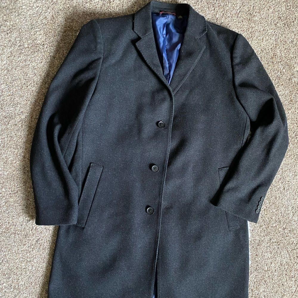 ‎Pronto Uomo Long Wool Blend Blazer Coat